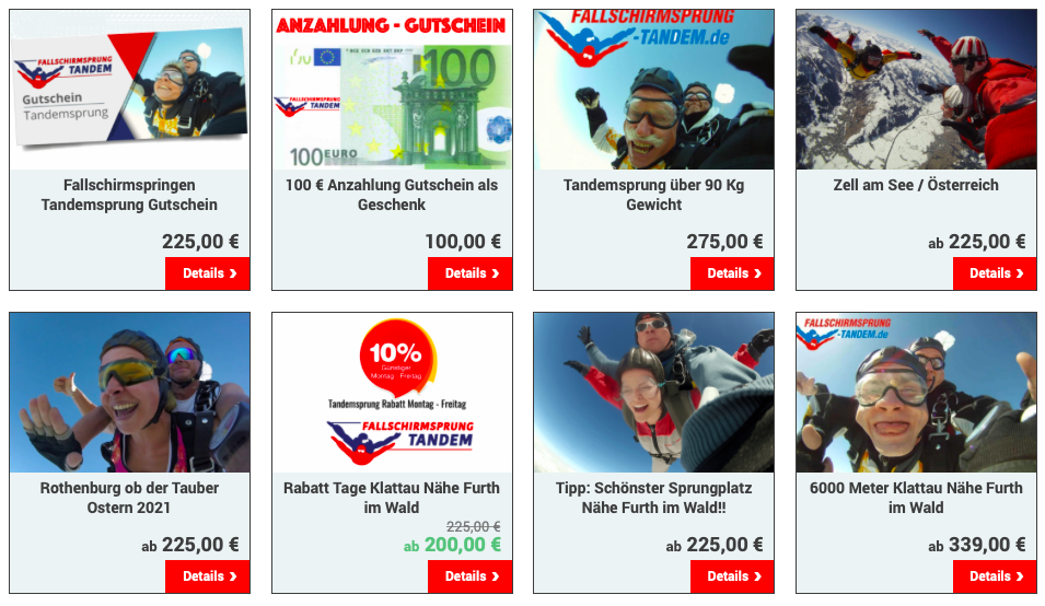 bayern tandemsprung fallschirmspringen Geschenk gutschein flugplatz Niederbayern Oberpfalz Österreich